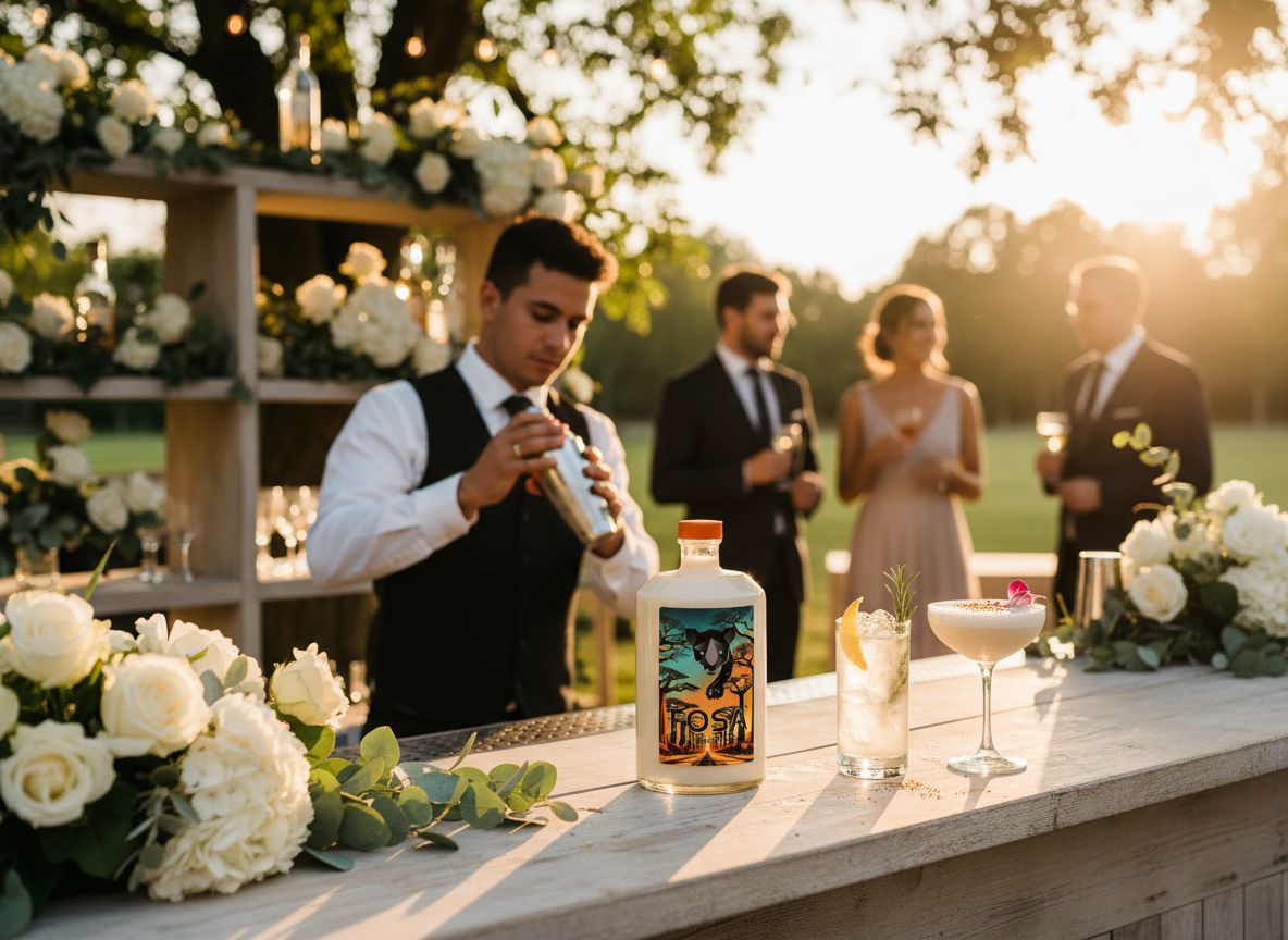 Création FOSA versée dans un verre en cristal